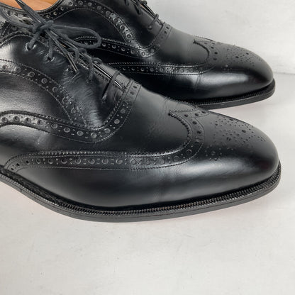 Vintage Johnston Murphy Oxford Shoes | USA Made | Classic Black | Men’s 12 D