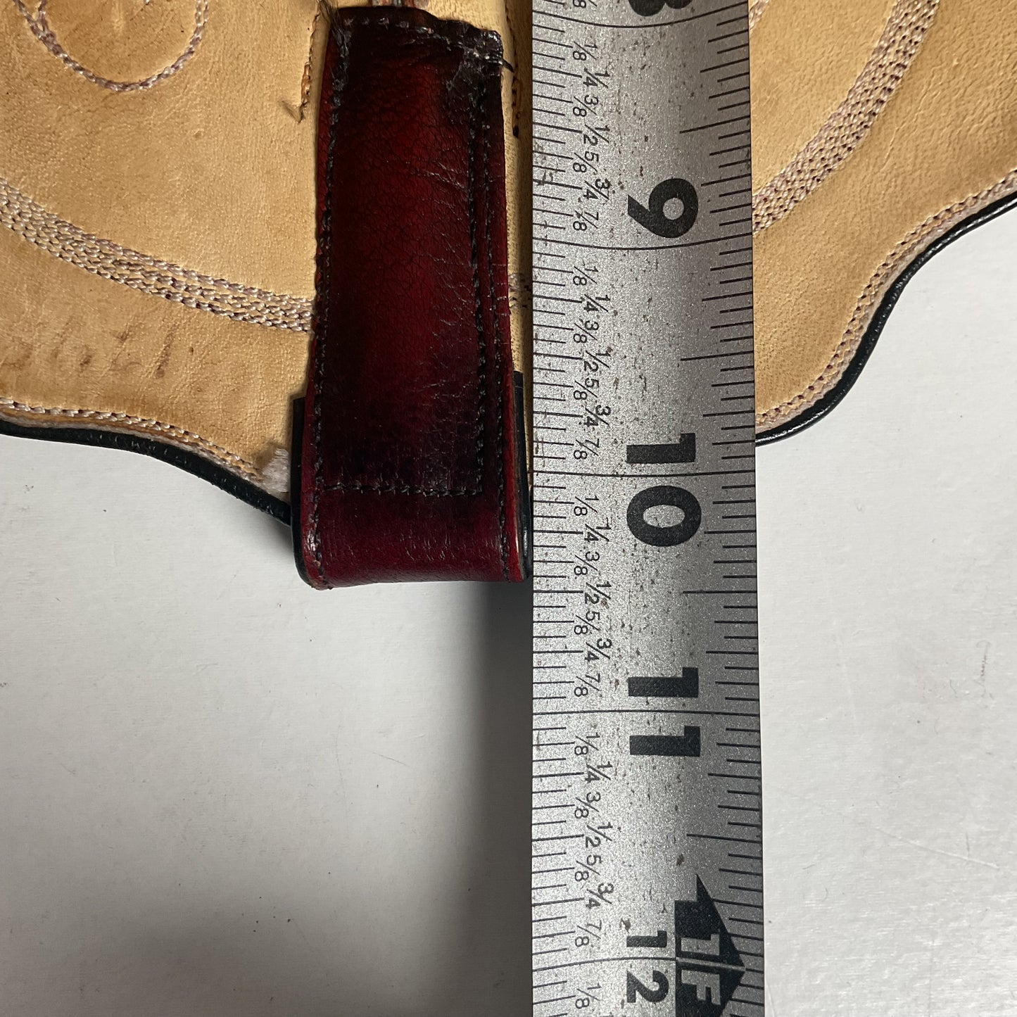 Custom Black Cherry Cowboy Boots | Goat Skin | Extra Narrow | 10.5 AA