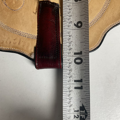Custom Black Cherry Cowboy Boots | Goat Skin | Extra Narrow | 10.5 AA