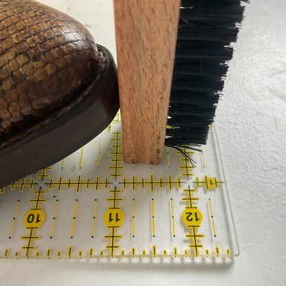 Vintage Nocona Boa Snakeskin Cowboy Boots 8 D Front Cut