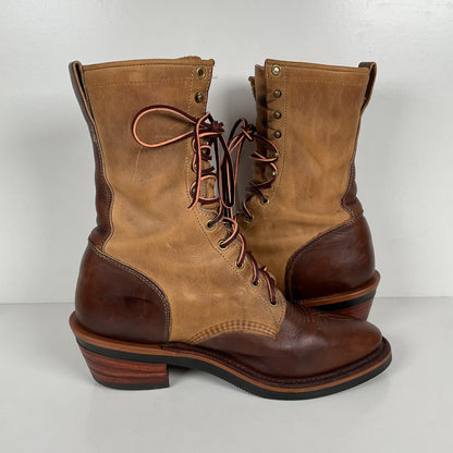 Vintage Chippewa Crazy Horse Packer Boots | USA Made | Men’s 9 D
