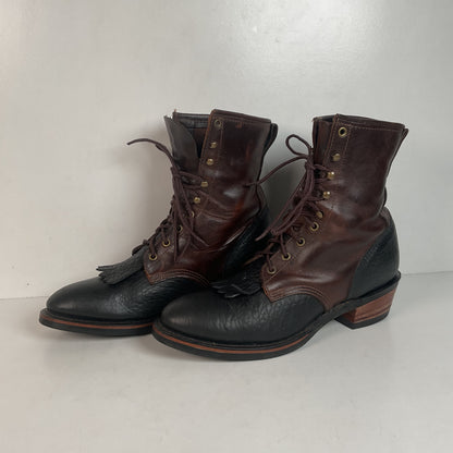 Vintage Durango Kiltie Packer Boots 10.5 D USA Made Bullhide
