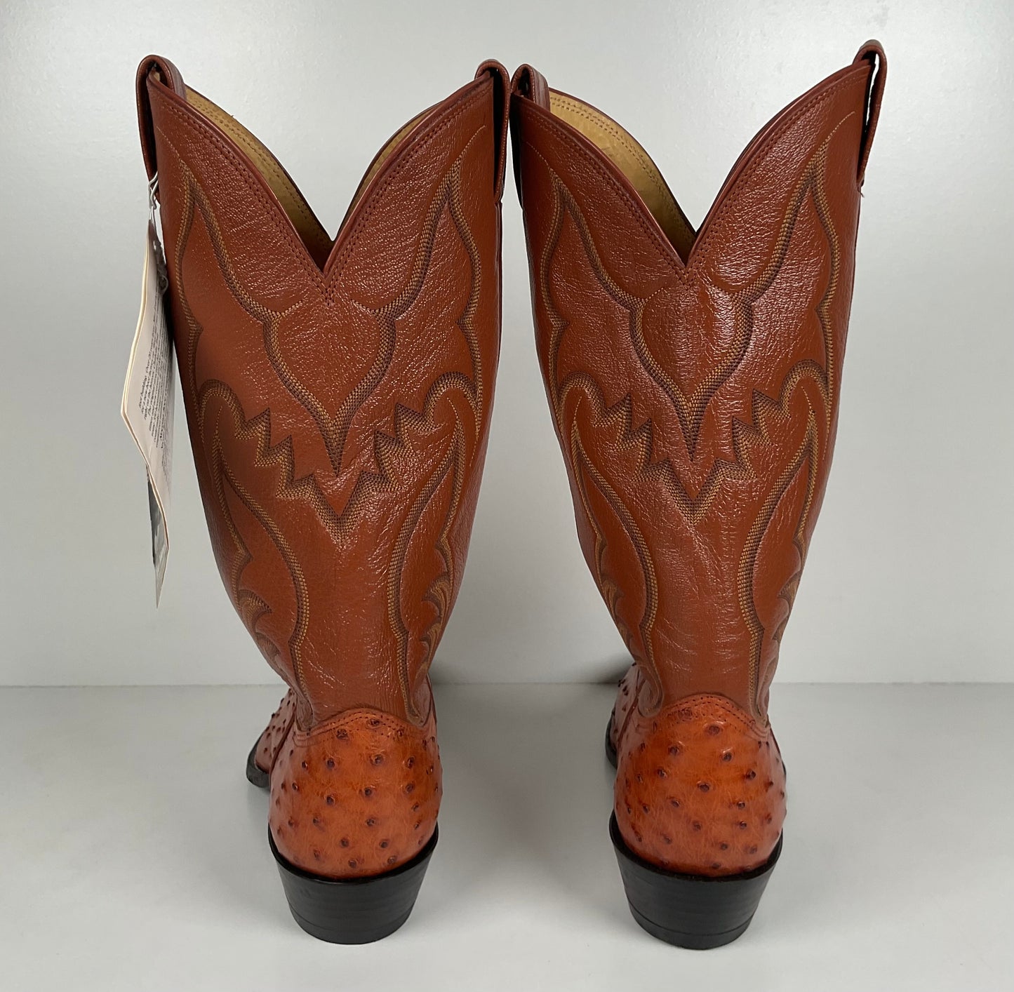 Vintage Nocona Full Quill Ostrich Cowboy Boots | USA Made | Men’s 9 E