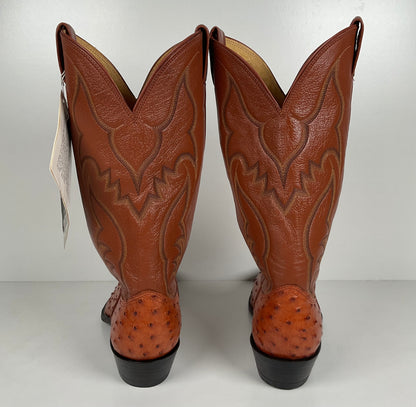 Vintage Nocona Full Quill Ostrich Cowboy Boots | USA Made | Men’s 9 E