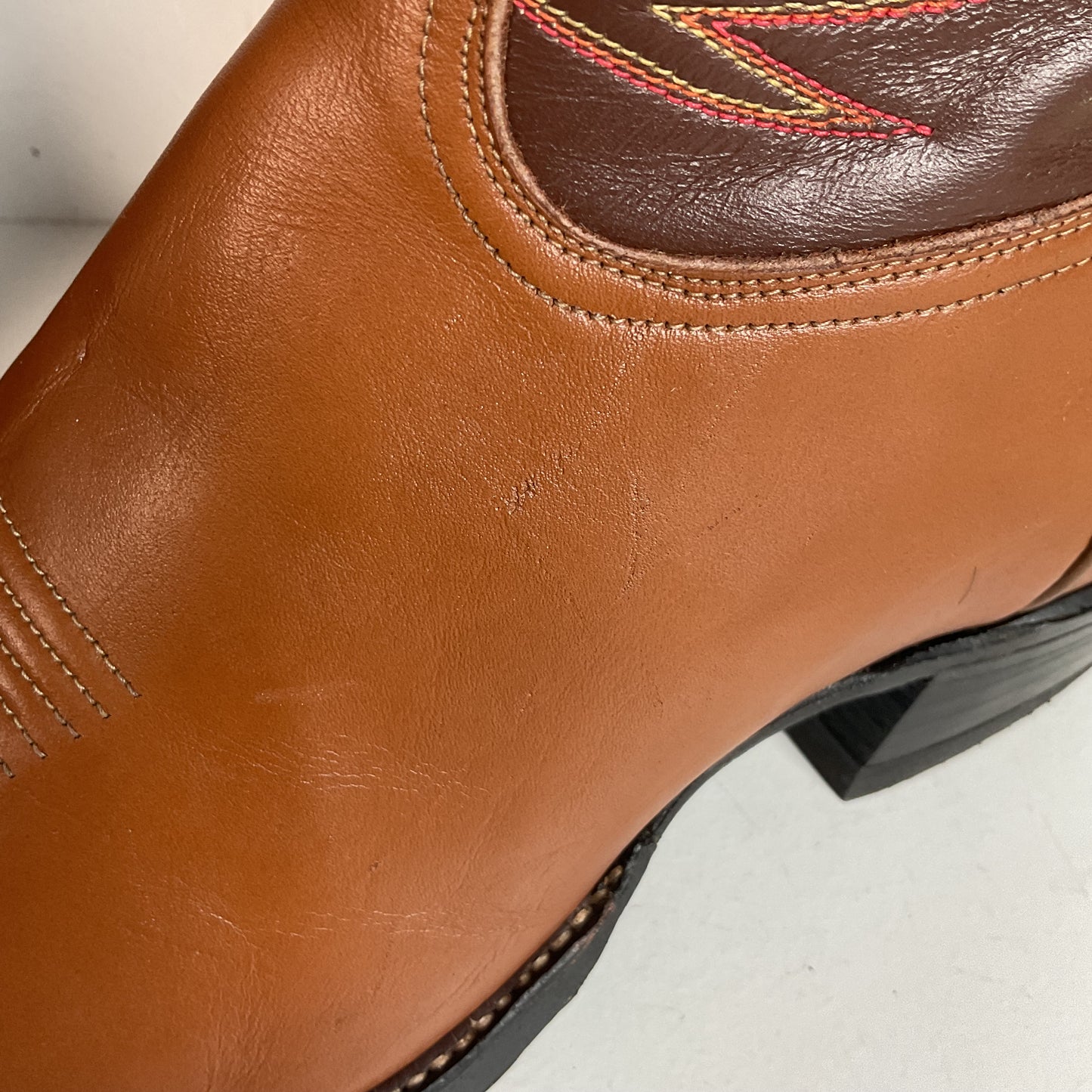 1970s Tony Lama Cowboy Boots 12 D Gold Label USA Made
