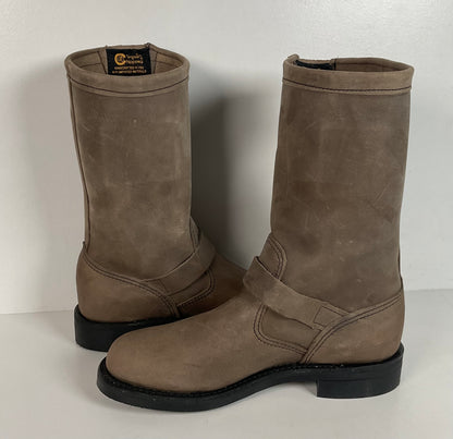 Chippewa Engineer Boots | Distressed Nubuck | USA Made | Women’s 8 M