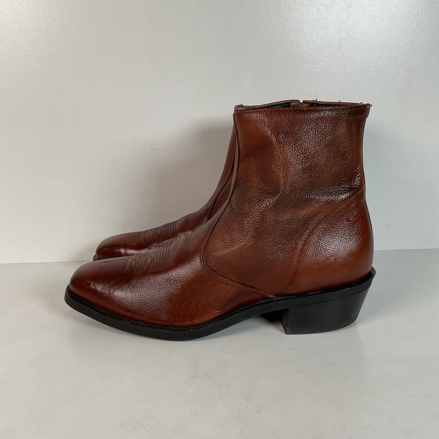 Vintage Laredo Western Ankle Boots | Side Zip | USA Made | Men’s 10.5 EE