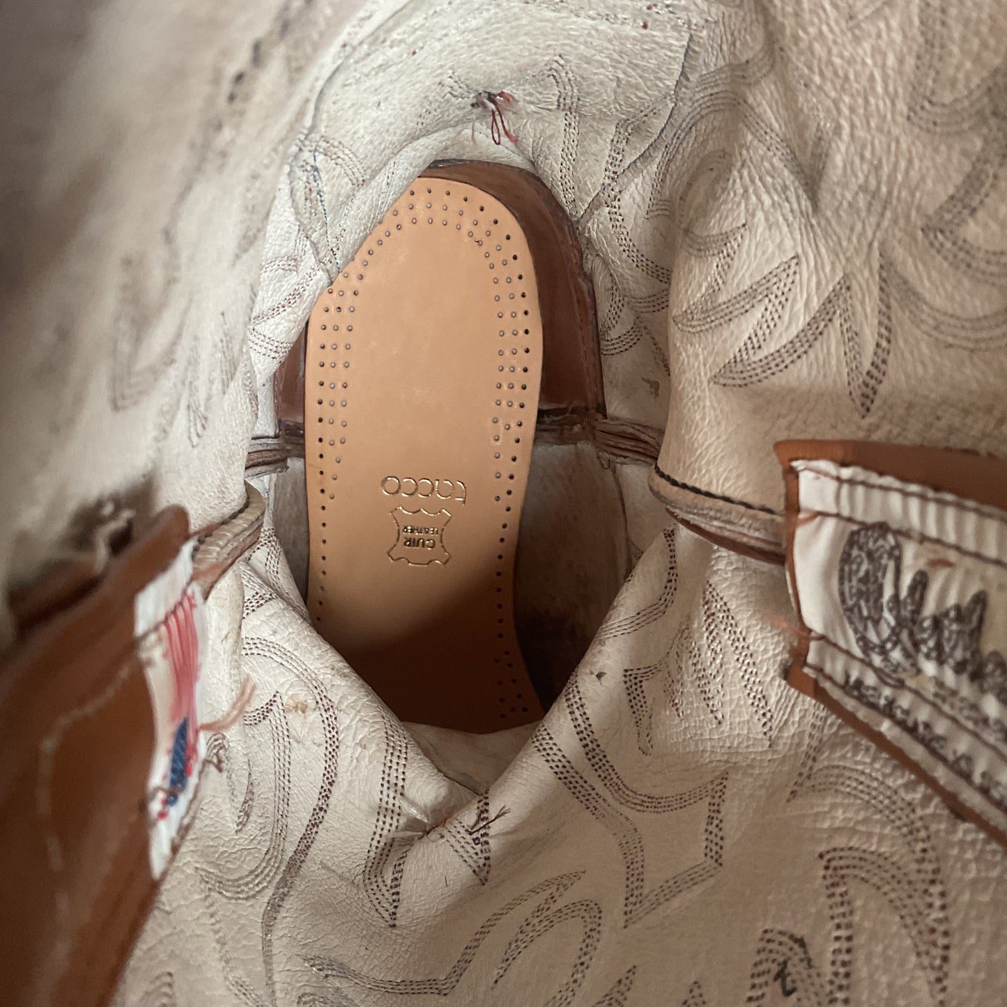 Vintage Olathe Sea Bass Cowboy Boots | Exotic | USA Made | 13 EE