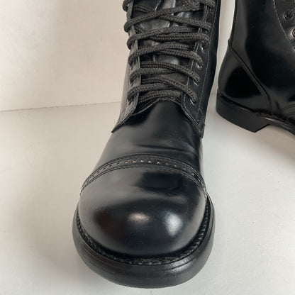 Vintage Double H Cap Toe Jump Boots 10.5 D USA Made Old School Panco Soles