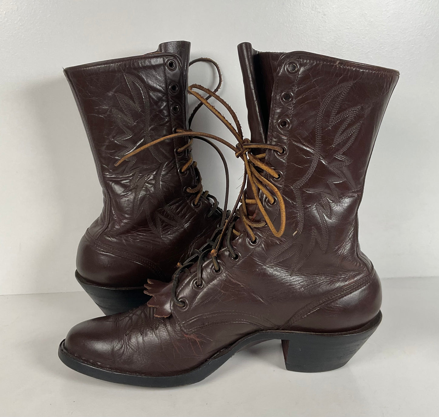 Custom Kiltie Packer Boots | Dark Brown | Men’s 9 D