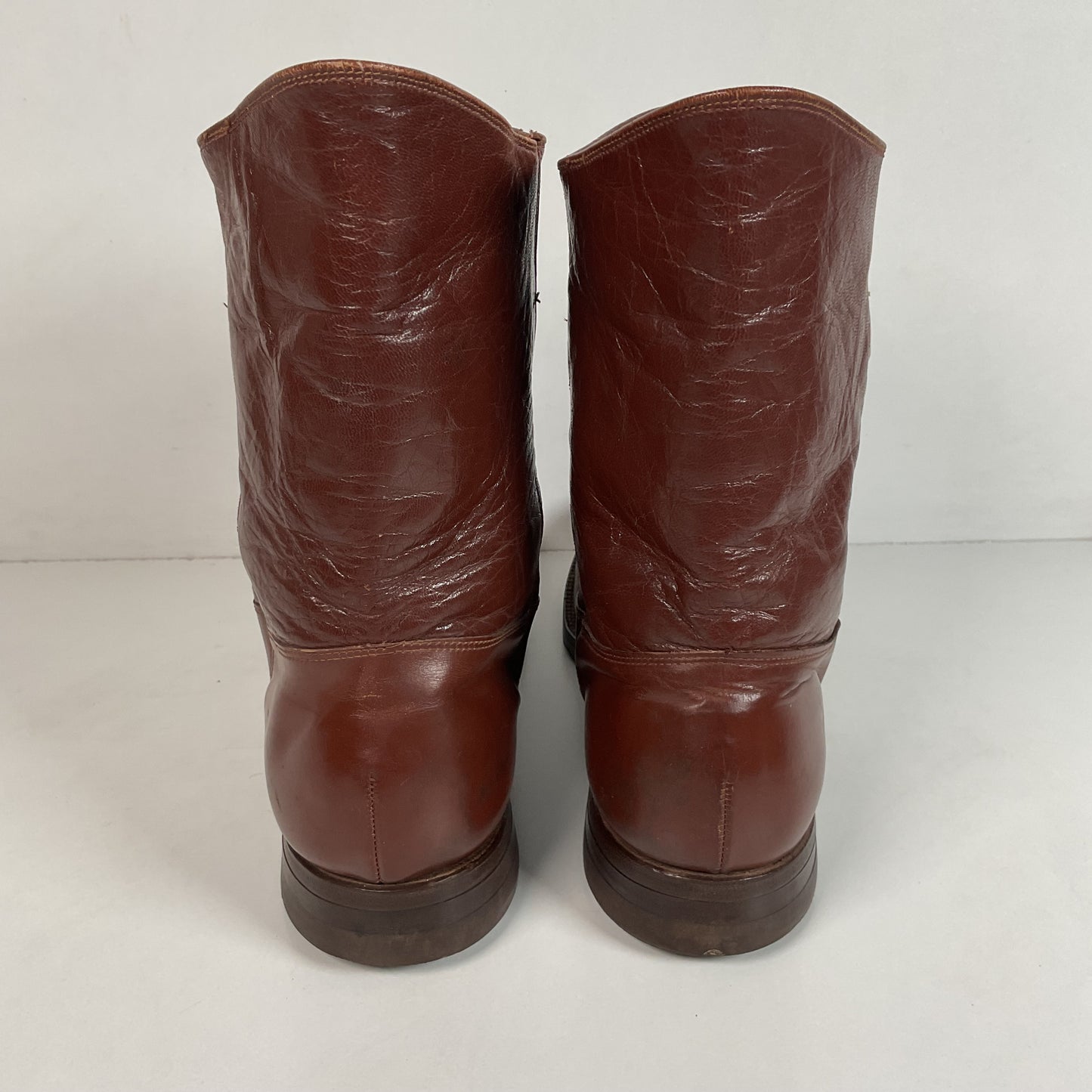 Vintage Jarman Cloth Pull Military Style Boots 11 Narrow 1940s