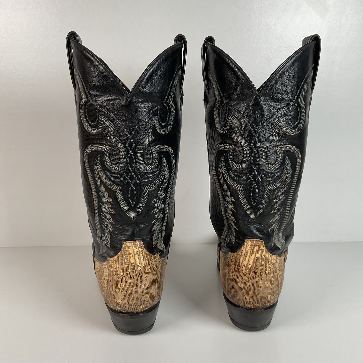 Vintage Tony Lama Cowboy Boots | Natural Teju Lizard | USA Made | Men’s 9 D