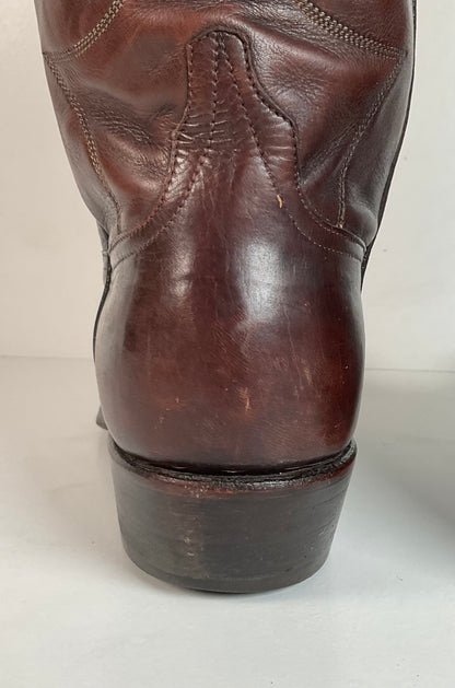 Vintage Rocky Carroll Custom Cowgirl Boots 8-8.5 Texas Americana