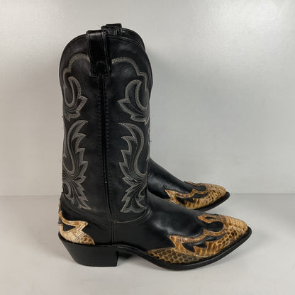 Dan Post for Code West Cowboy Boots | Python Snakeskin Tip | USA Made | 9 Wide