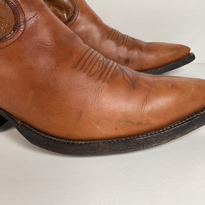 Vintage Justin Fort Worth Cowboy Boots | X Toe | White Label | Men’s 7 D