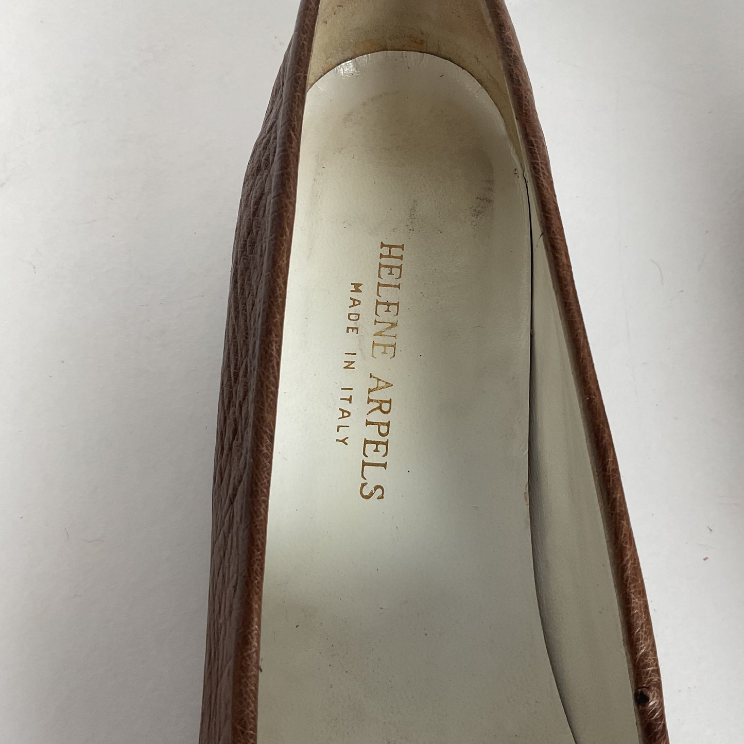 Helene Arpels Ostrich Quill Penny Loafers | Exotic | Brown | 10.5 B