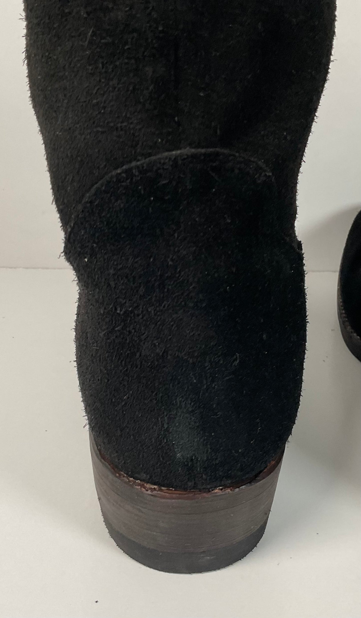 Bed Stu’s Santa Rosa Brand Cowboy Boots 11.5 Rough Out Suede Midnight Black