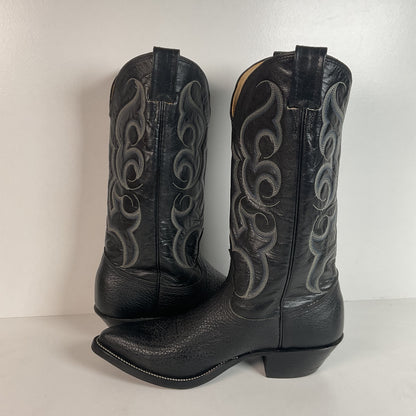 Vintage Nocona Bullhide Cowboy Boots | USA Made | Black | Men’s 8.5 D