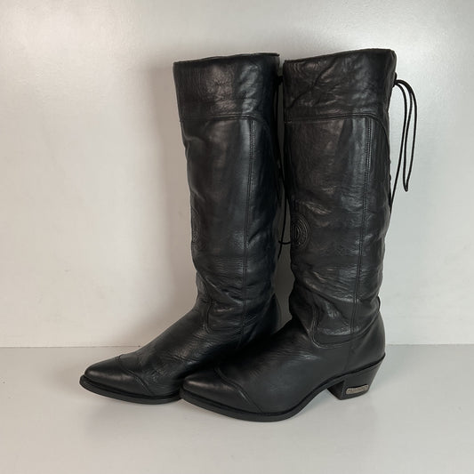 Vintage Women’s Harley Davidson Tall Lace Up Boots 10 M USA Made