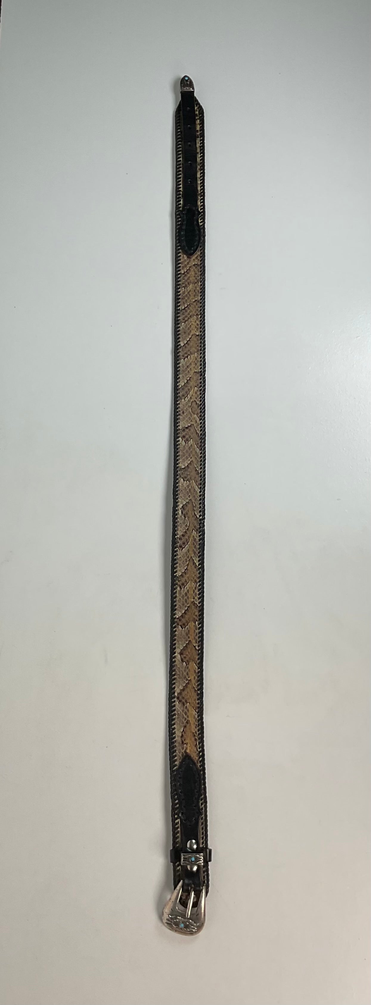 Custom Timber Rattlesnake Cowboy Belt |Canebrake | Braided | Snake Skin