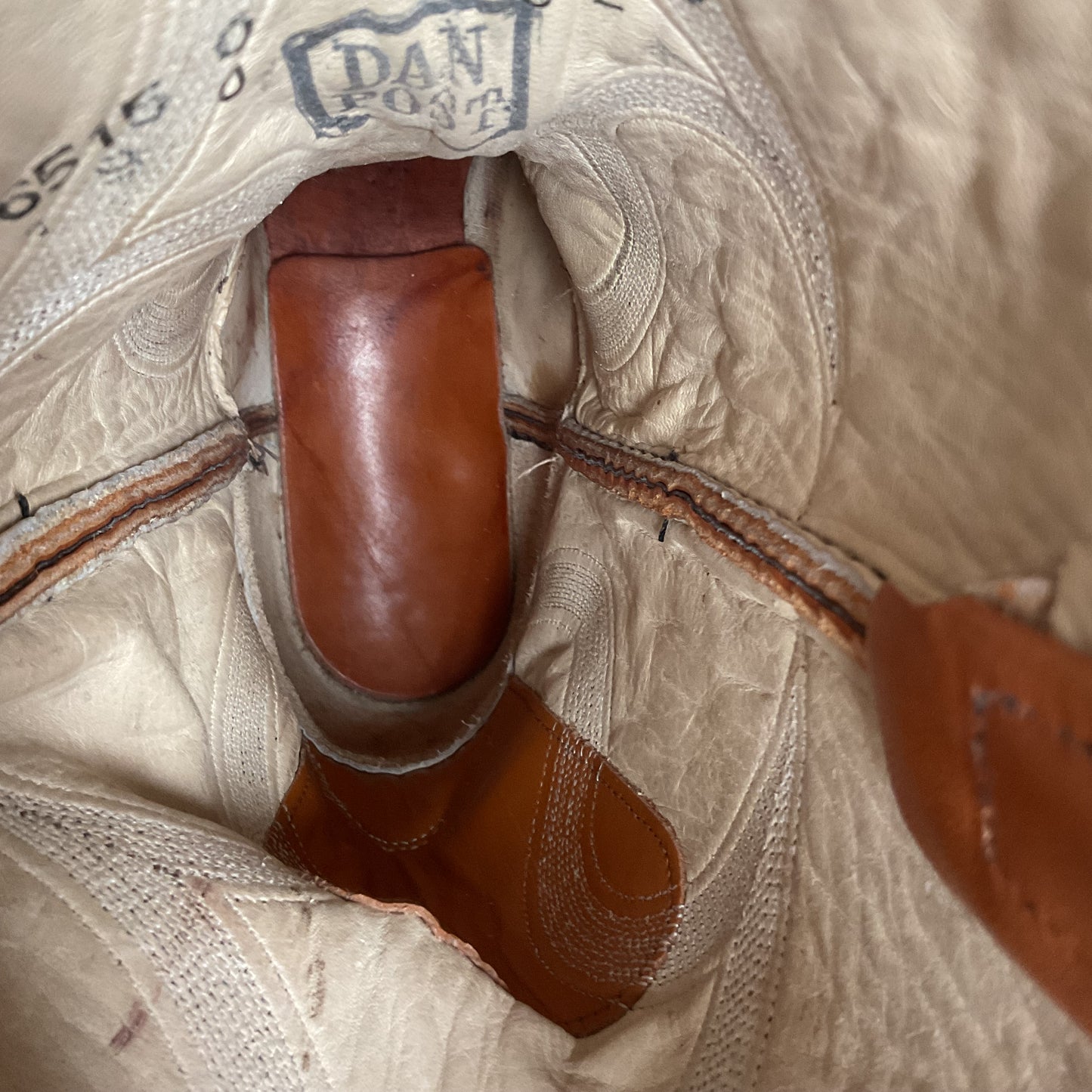 Vintage Dan Post French Toe Cowboy Boots | 1970s | 10.5 D