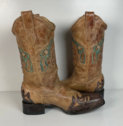 Corral Heart Breaker Cowgirl Boots | Tooled Heartbreaker Inlay | Women’s 11 M