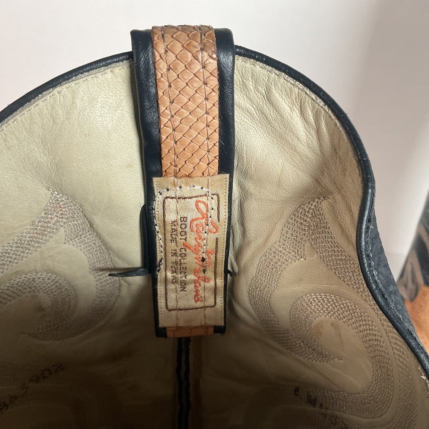 Vintage Larry Mahan Snakeskin Cowboy Boots | Exotic | Narrow | Men’s 11 B