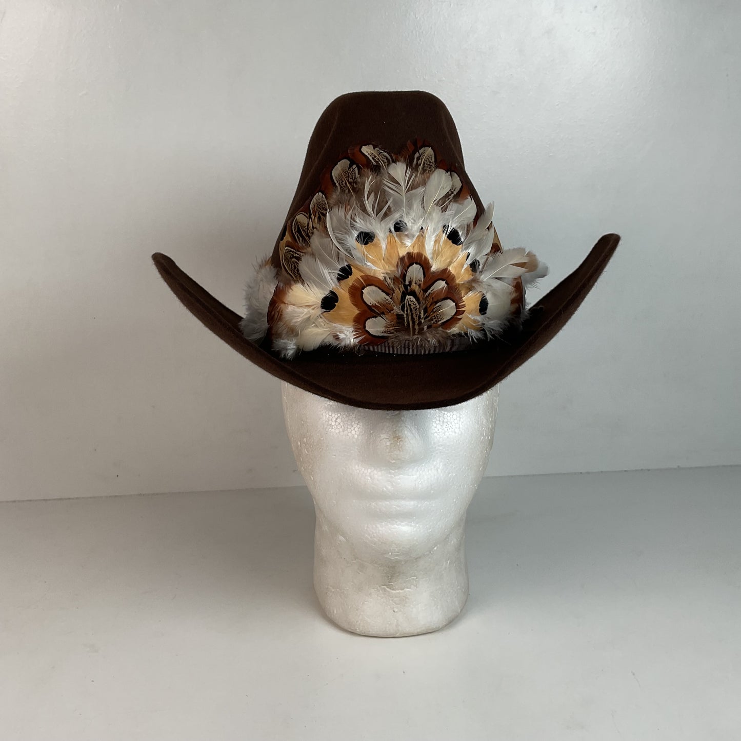 Vintage American Hat Company Cowboy Hat 7” Chocolate Brown USA Made
