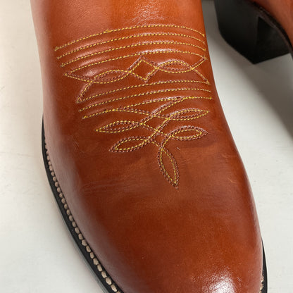 Hondo Calfskin Leather Cowgirl Boots 10 B White Upper