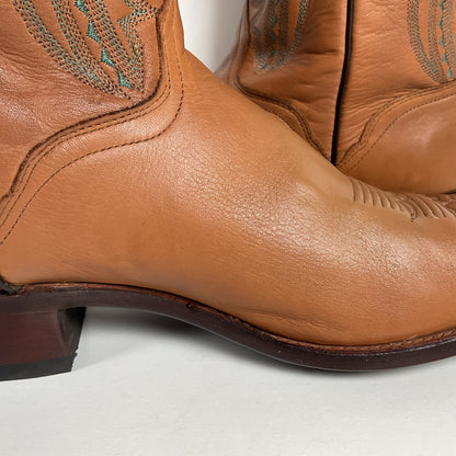 Vintage J. Chisholm Buckskin Cowboy Boots | USA Made | Men’s 13 D