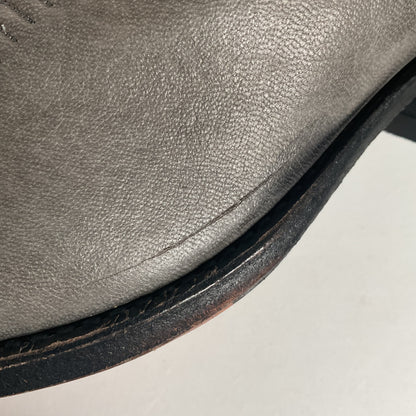 Vintage Dan Post Grey Elk Skin Cowboy Boots 10.5 D USA Made Old Label