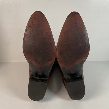 Vintage W.B. Masterson Wrangler Cowboy Boots 12 B (Narrow) Dress Lizard Cut