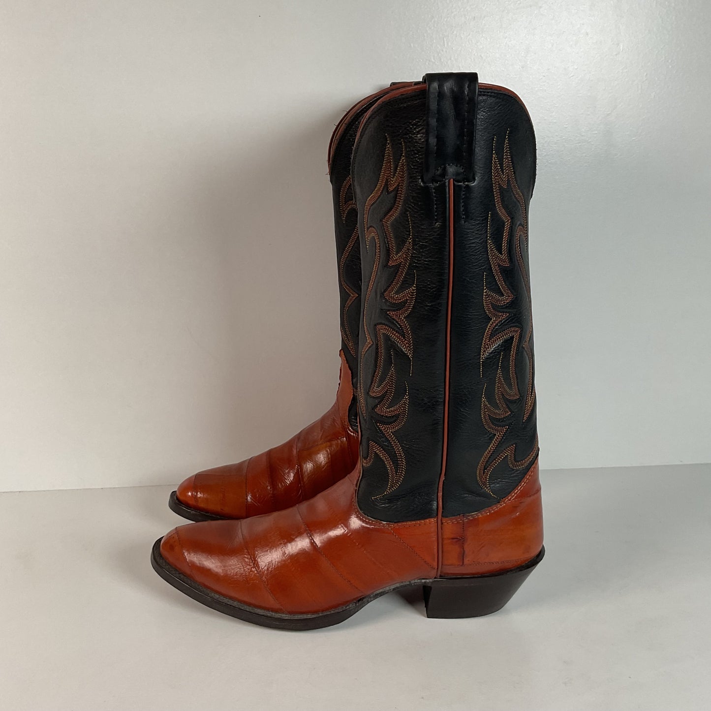 Vintage Nocona Eel Cowgirl Boots | USA Made | Exotic | Men’s 7.5 C | Women’s 8.5