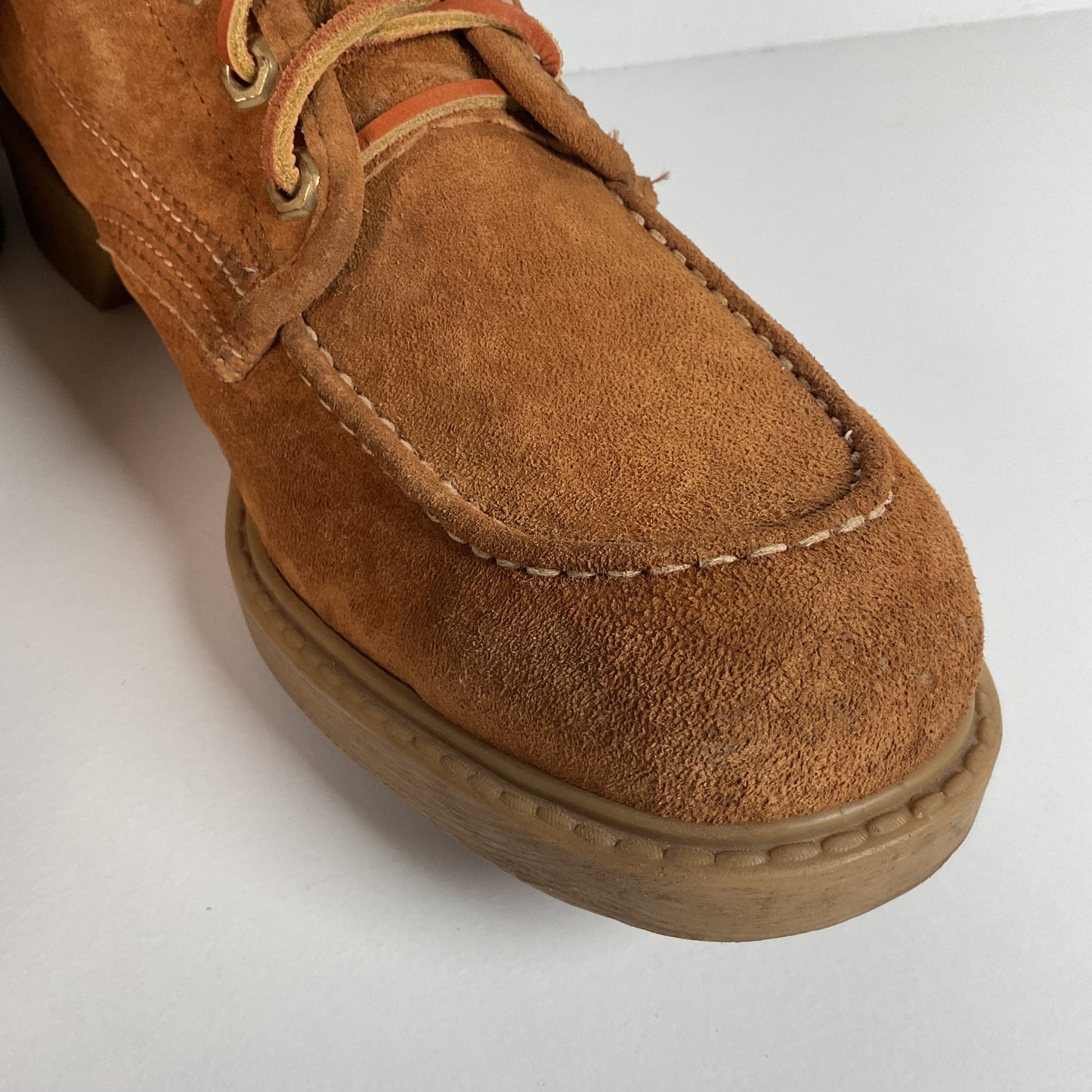 Vintage Wolverine Moc Toe Boots | Pig Skin Suede | USA Made | Men’s 11 C