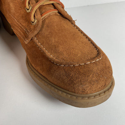 Vintage Wolverine Moc Toe Boots | Pig Skin Suede | USA Made | Men’s 11 C