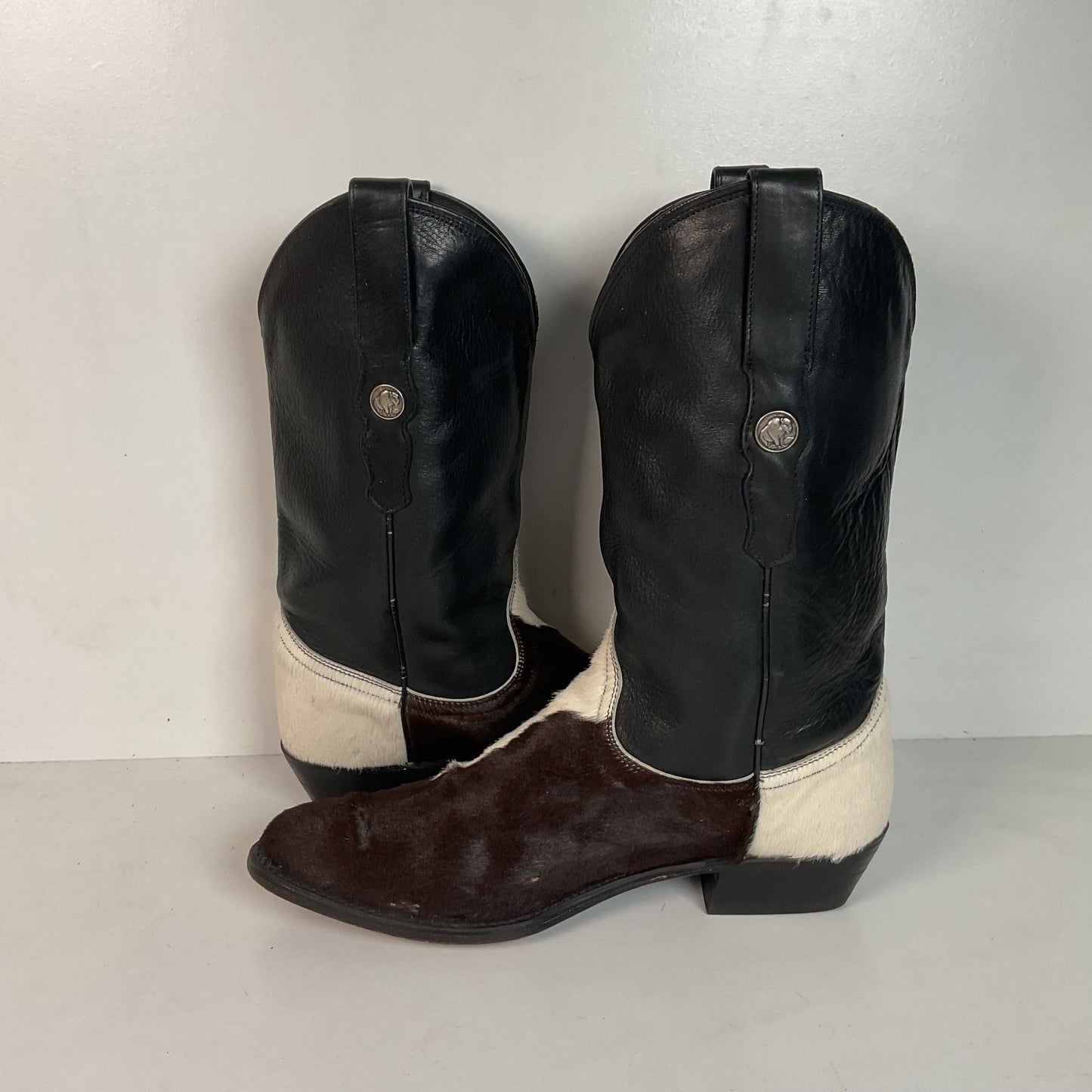 Dan Post Pony Hair On Cowhide Cowgirl Boots 7.5 M