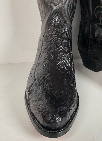 Vintage Olathe Sea Bass Cowboy Boots | Exotic | USA Made | 13 EE