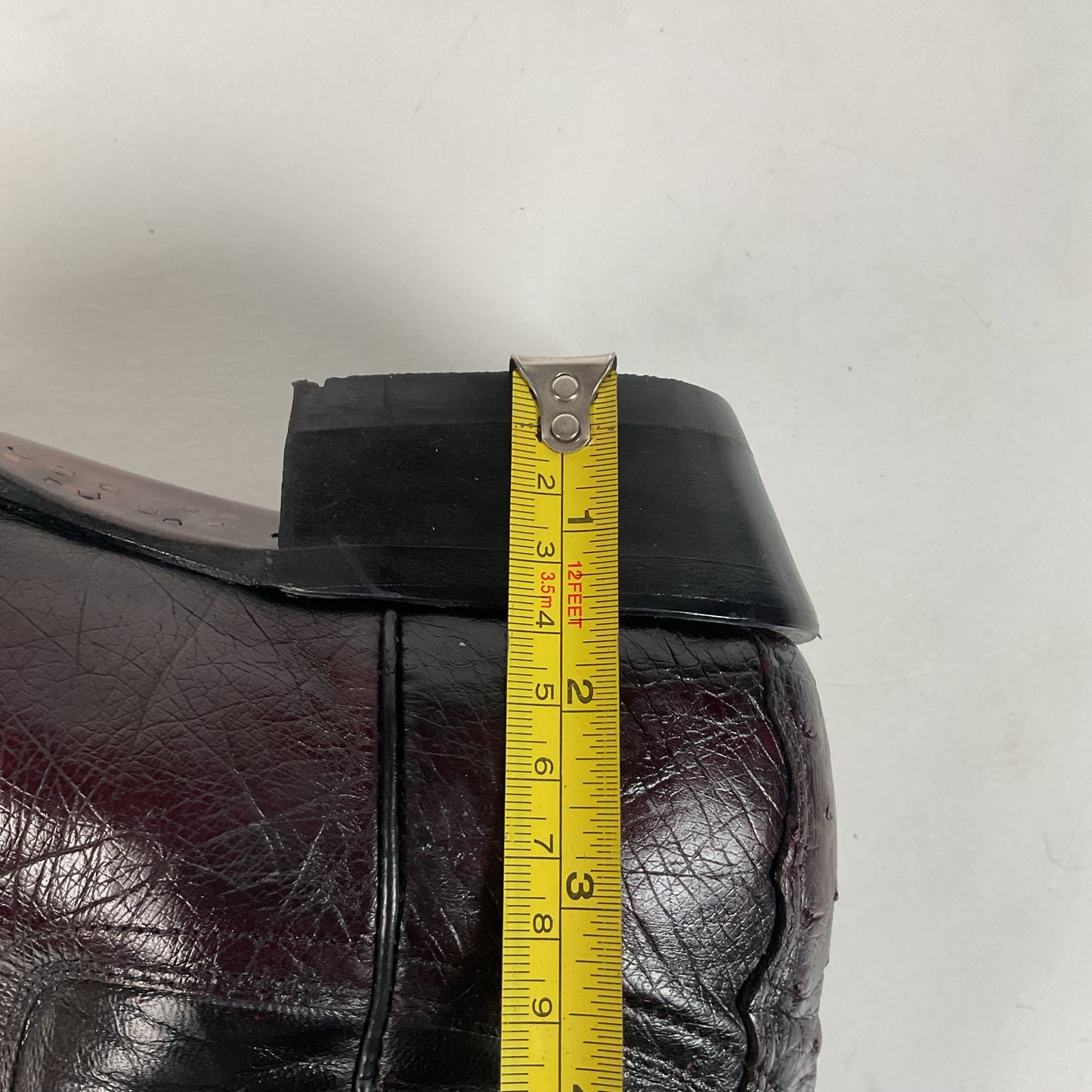 Corral Smooth Ostrich Cowboy Boots | Black Cherry | Men’s 6 EE | Women’s 7