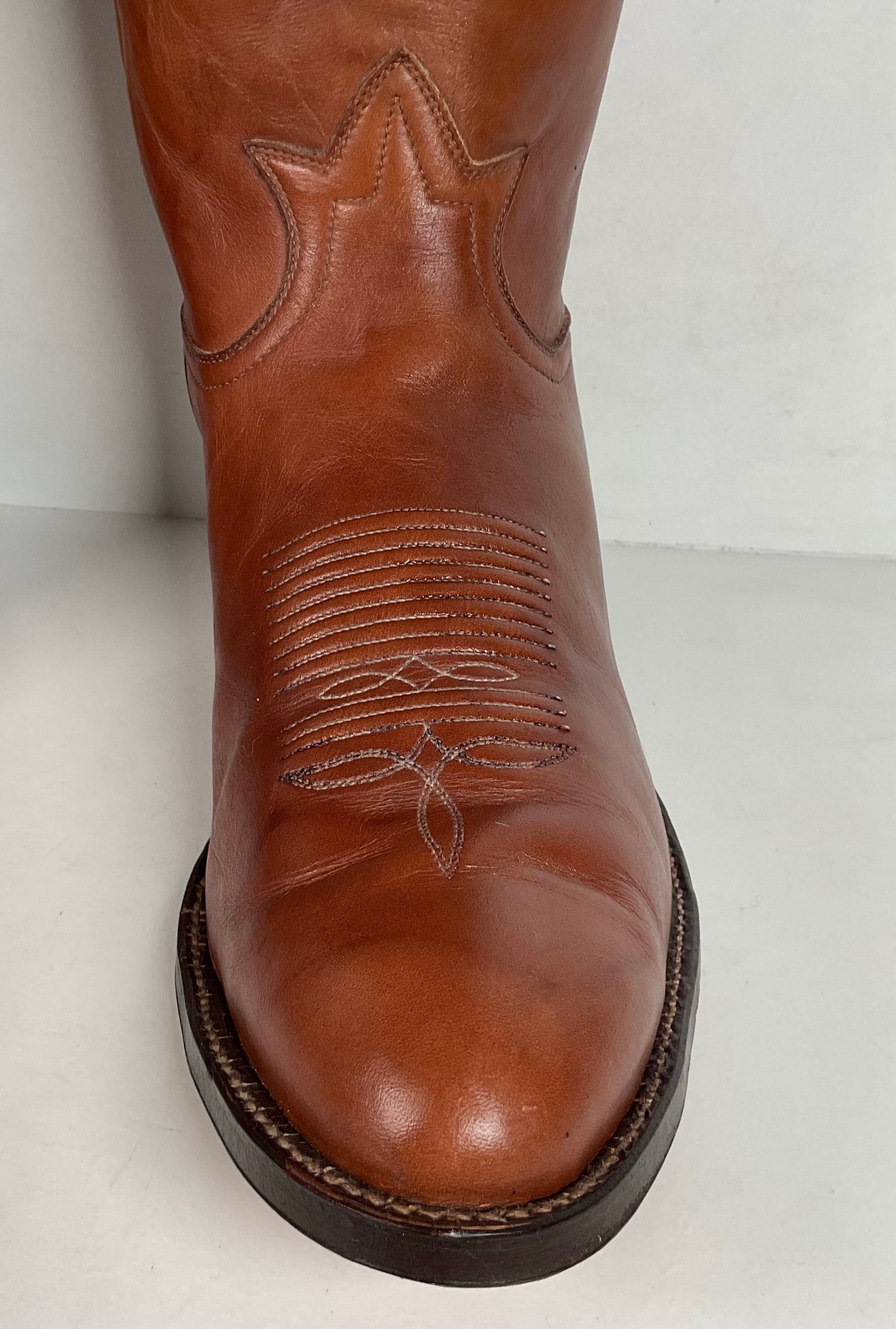 Vintage Tony Lama Cowboy Boots | Chocolate Cow | Men’s 11.5 D