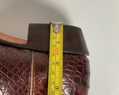 Nocona Exotic Caiman Crocodile Cowboy Boots 9 D Belly Cut USA
