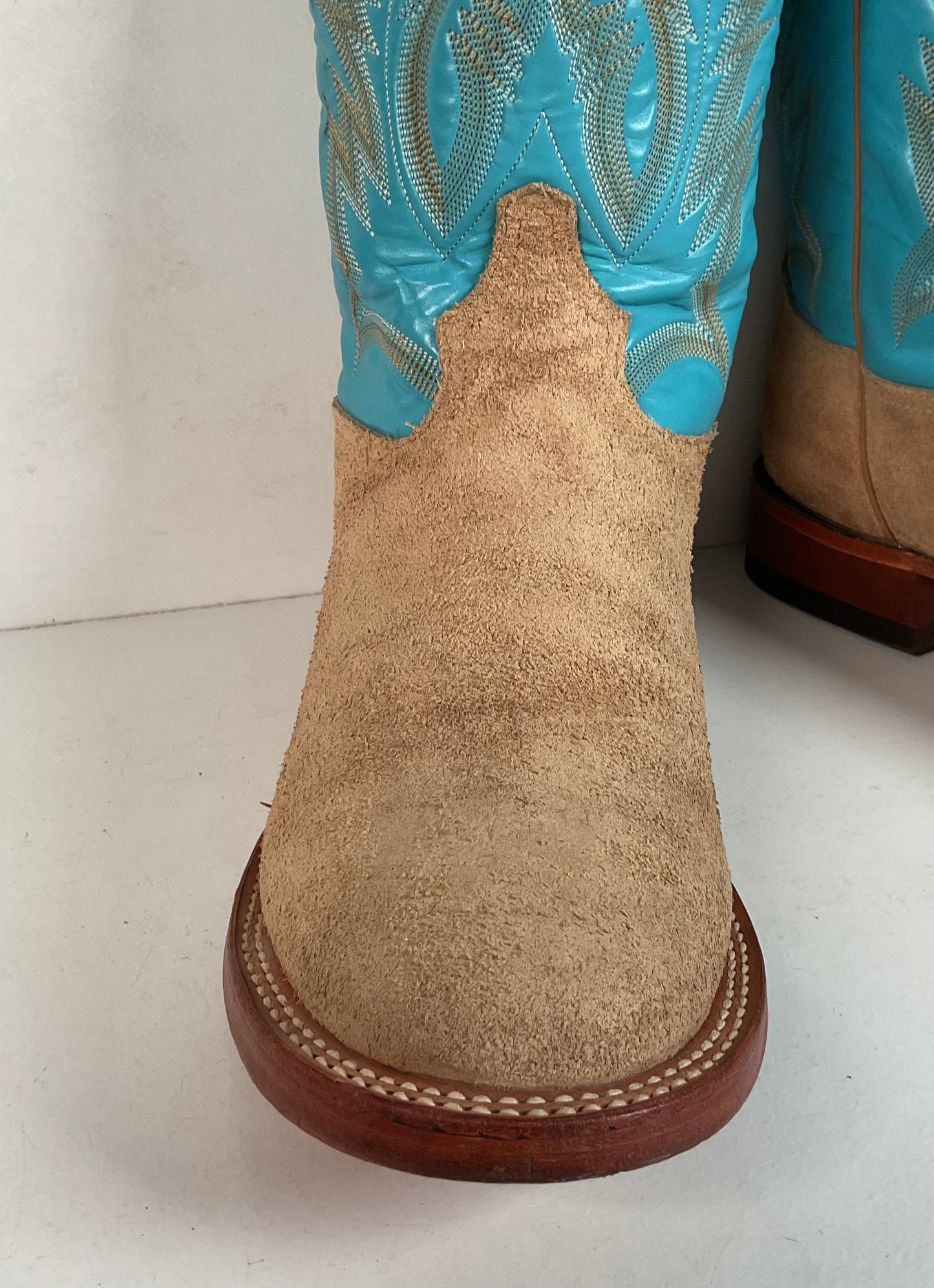 Tony Lama Rough Out Suede Cowboy Boots | USA Made | 10.5 D