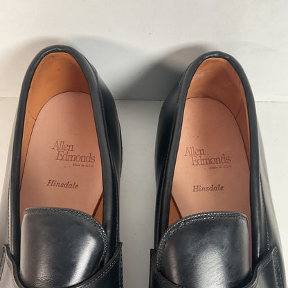 Allen Edmonds Hinsdale Penny Loafers 14 D USA Made Black Calfskin