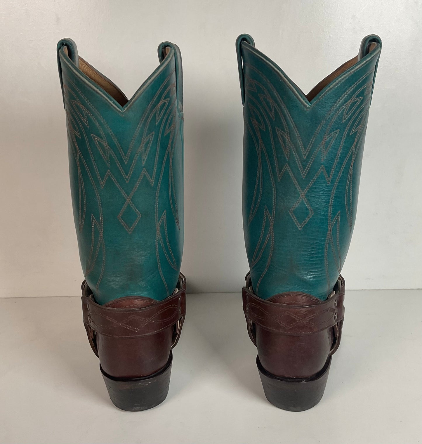 Frye Women’s Billy Teal Harness Western Boots 8.5 B