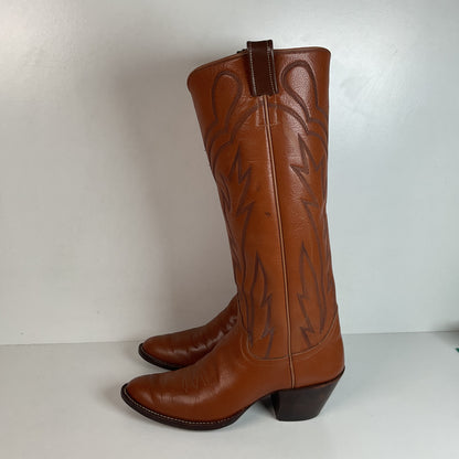 Jack Rowin Custom Cowboy Boots Men’s 9.5 Tall Stove Top Buckaroo