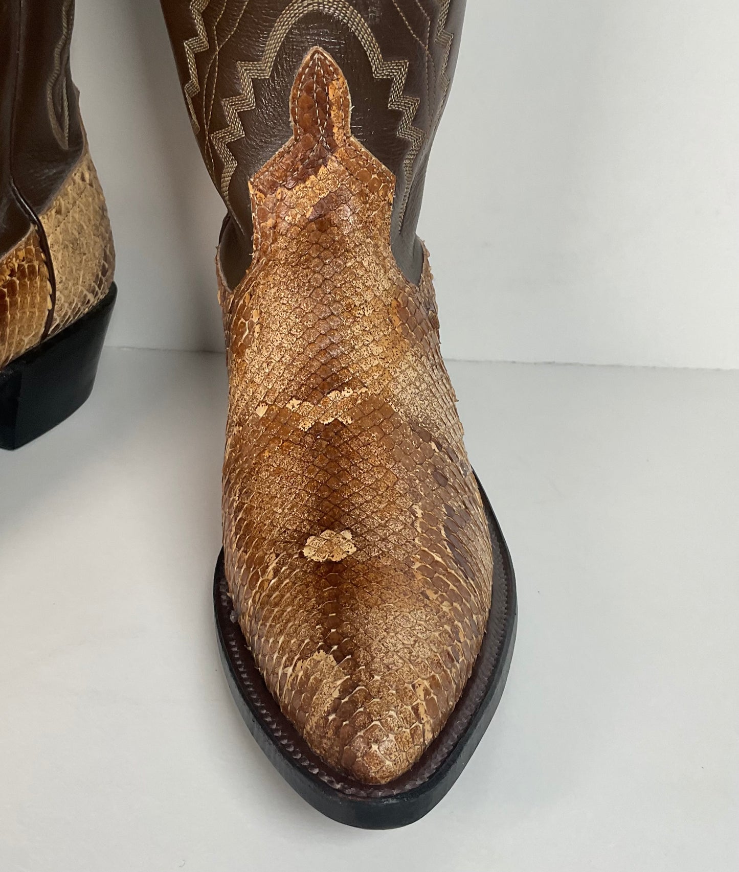 Anderson Bean Boa Snake Cowboy Boots | Exotic | USA Made | Men’s 6 | Women’s 7 B