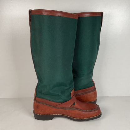 Vintage Gokey Botte Sauvage Snake Boots | Green Canvas | Men’s 13.5 D