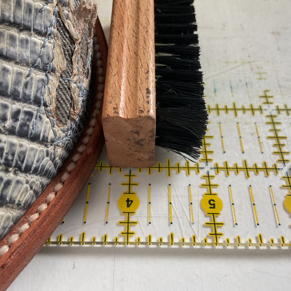 Dan Post Buckshot Lizard Cowgirl Boots 7.5 M Halloween Denim