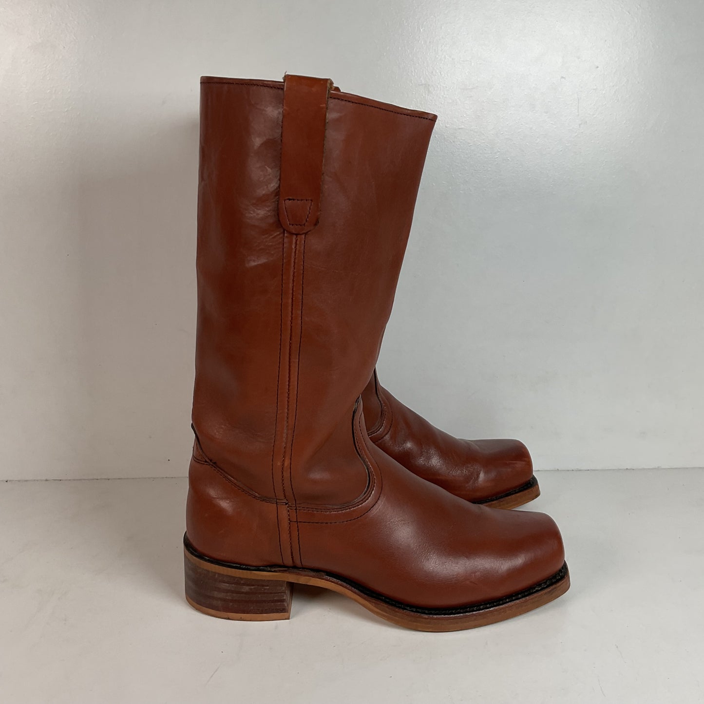 Vintage Sears Chunky Western Campus Boots 10.5 EE USA Made Cavalry Style