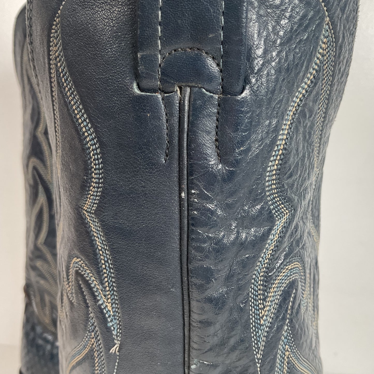 Vintage Nocona Python Snakeskin Cowboy Boots | USA Made | Royal Blue | 9 EE