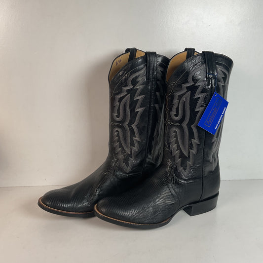 Vintage Panhandle Slim Teju Lizard Cowboy Boots 11 D Hand Crafted Original Box